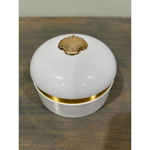 Vintage Estee Lauder White Linen Powder Box Container Empty - Picture 1 of 7